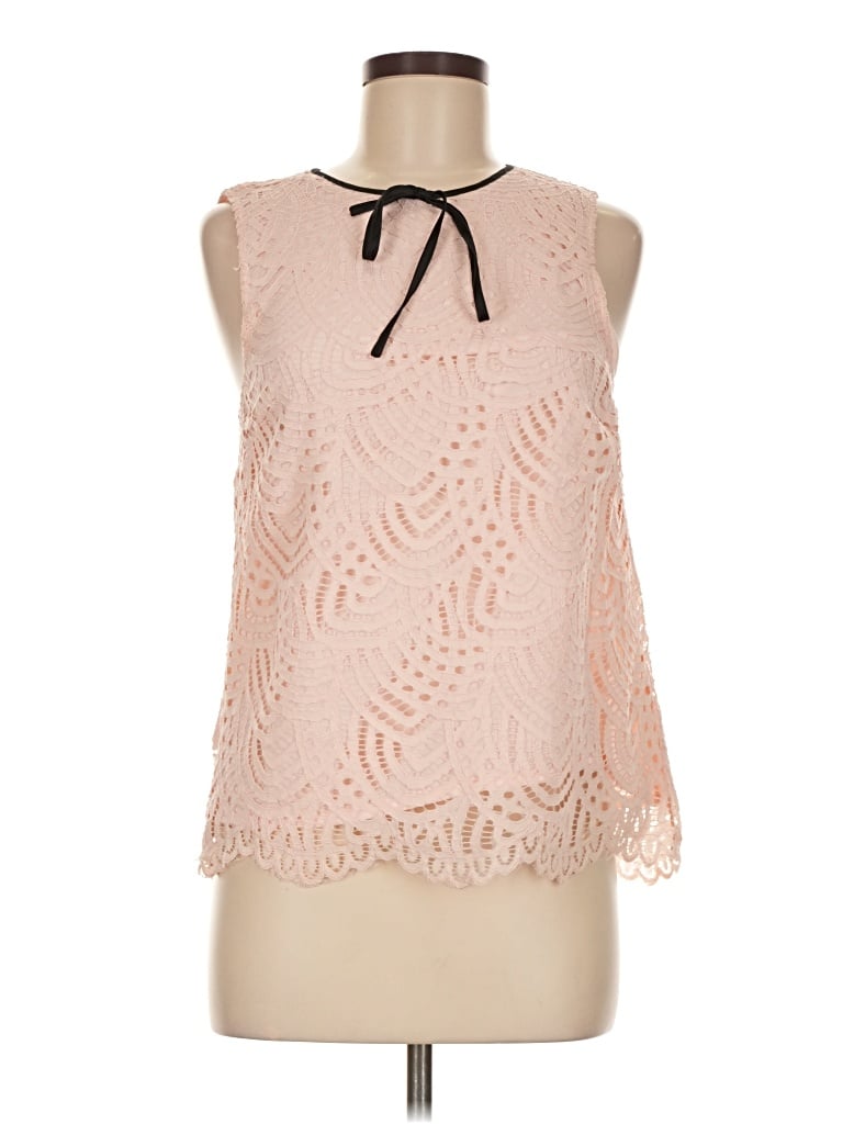 Pre-owned Halogen Sleeveless Blouse In Pink