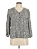 Amazon Essentials 100% Viscose Gray 3/4 Sleeve Blouse Size M - photo 1