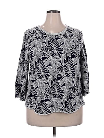 Solitaire 3/4 Sleeve Blouse (view 1)
