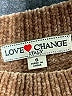 Love Change 100% Polyester Metallic Brown Pullover Sweater Size S - photo 7
