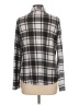 Just Be... Plaid Gray Long Sleeve Blouse Size L - photo 2