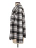 Just Be... Plaid Gray Long Sleeve Blouse Size L - photo 5