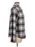 Just Be... Plaid Gray Long Sleeve Blouse Size L - photo 4