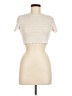 Shein Ivory Short Sleeve Turtleneck Size 6 - photo 1