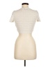 Shein Ivory Short Sleeve Turtleneck Size 6 - photo 2