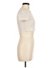 Shein Ivory Short Sleeve Turtleneck Size 6 - photo 4