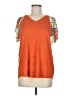 Cato Orange Short Sleeve Top Size M - photo 1