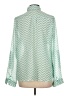 Wishful Park 100% Polyester Chevron-herringbone Green Long Sleeve Blouse Size L - photo 2