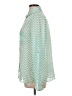 Wishful Park 100% Polyester Chevron-herringbone Green Long Sleeve Blouse Size L - photo 5