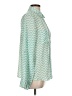 Wishful Park 100% Polyester Chevron-herringbone Green Long Sleeve Blouse Size L - photo 4