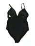 Kona Sol Chevron-herringbone Black One Piece Swimsuit Size M - photo 2