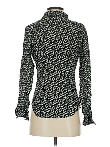 AK Anne Klein Long Sleeve Silk Top (view 2)
