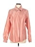 Alfani Stripes Orange Long Sleeve Button-Down Shirt Size L (estimated) - photo 1