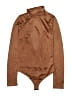 Blanc 100% Polyester Brown Bodysuit Size M - photo 1