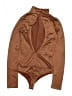 Blanc 100% Polyester Brown Bodysuit Size M - photo 2