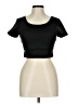 Revival Black Short Sleeve Top Size L - photo 1