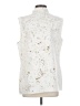 Per Se By Carlisle 100% Silk Ivory Vest Size 8 - photo 2