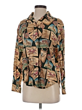 Haut Tricoté Liz Claiborne Lizwear Manches 3/4 Jaune - Taille PL (Petite Large) - Occasion Très Bon état