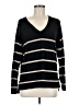 Bobeau Stripes Black Pullover Sweater Size M - photo 1