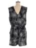 Ann Taylor LOFT Outlet 100% Polyester Graphic Black Romper Size M - photo 2