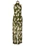 Monteau 100% Polyester Floral Green Jumpsuit Size XS - photo 1