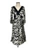 Harold's 100% Polyester Animal Print Black Casual Dress Size 2 - photo 1