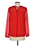 Naked Zebra 100% Polyester Red Long Sleeve Blouse Size S - photo 2