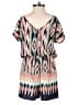 Soprano 100% Polyester Chevron-herringbone Pink Romper Size XS - photo 2