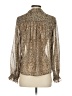 Vince Camuto 100% Polyester Metallic Gold Long Sleeve Blouse Size XS - photo 2