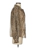 Vince Camuto 100% Polyester Metallic Gold Long Sleeve Blouse Size XS - photo 4