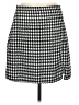 Old Navy 100% Polyester Houndstooth Black Casual Skirt Size M - photo 1