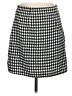 Old Navy 100% Polyester Houndstooth Black Casual Skirt Size M - photo 2