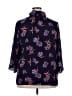 19 Cooper 100% Polyester Stars Blue 3/4 Sleeve Blouse Size 2X - photo 2