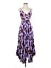Jonathan Simkhai 100% Polyester Floral Purple Cocktail Dress Size 2 - photo 1