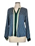 Ann Taylor Blue Long Sleeve Blouse Size M - photo 1