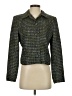 VP Collections 100% Silk Tweed Green Silk Blazer Size XS - photo 1