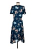 Ann Taylor LOFT 100% Polyester Blue Casual Dress Size 0 - photo 2