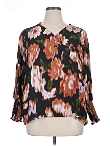 Hope & Harlow 3/4 Sleeve Blouse (view 1)