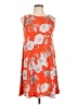 MSK Print Orange Casual Dress Size L (estimated) - photo 1