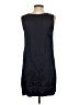 J.Crew Solid Blue Black Cocktail Dress Size 4 (petite) - photo 2