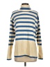 Unbranded Stripes Blue Turtleneck Sweater Size S - photo 1