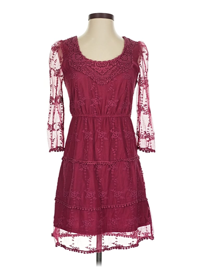 Altar'd State Casual Dress: Burgundy Dresses - Used - Size Small