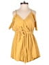 Shein 100% Cotton Solid Yellow Romper Size 6 - photo 1