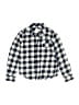 Crown & Ivy 100% Cotton Checkered-gingham Blue Long Sleeve Button-Down Shirt Size 6 - photo 1