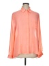 Bongo 100% Polyester Color Block Orange Long Sleeve Blouse Size 1X - photo 1