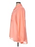 Bongo 100% Polyester Color Block Orange Long Sleeve Blouse Size 1X - photo 5