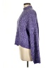 Sincerely Jules Tweed Purple Turtleneck Sweater Size M - photo 5