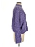 Sincerely Jules Tweed Purple Turtleneck Sweater Size M - photo 4