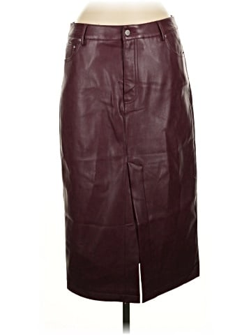 7 For All Mankind Faux Leather Skirt (view 1)