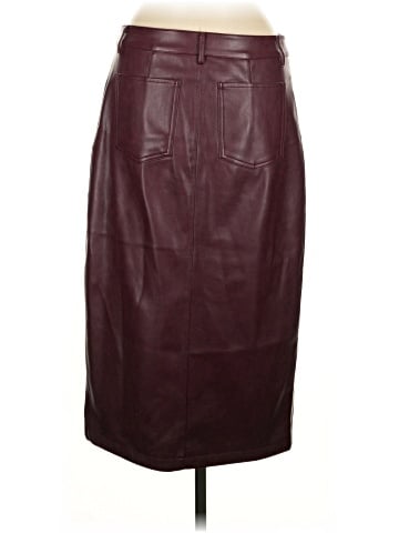 7 For All Mankind Faux Leather Skirt (view 2)